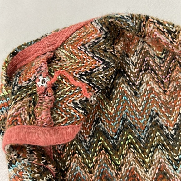 Maeve Anthropologie Westwater zigzag pattern high low tank style dress size L - Picture 10 of 10